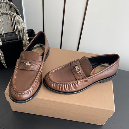 BURBERRY 26S LOAFERS IN BROWN CALFSKIN
