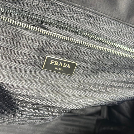 MEDIUM SHOPPING BAG 40 IN BLACK RE-NYLON FABRIC