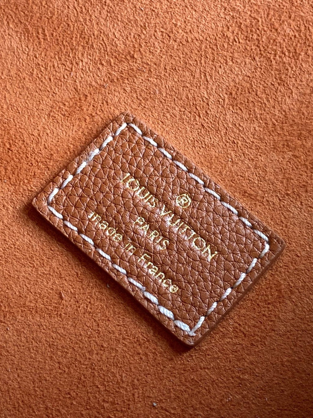 LV 25S LOW KEY HOBO BAG 28 CM IN BURNT ORANGE CALFSKIN