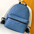 DISCOVERY BACKPACK 38 IN BLUE MONOGRAM ECLIPSE CANVAS AND TAURILLON
