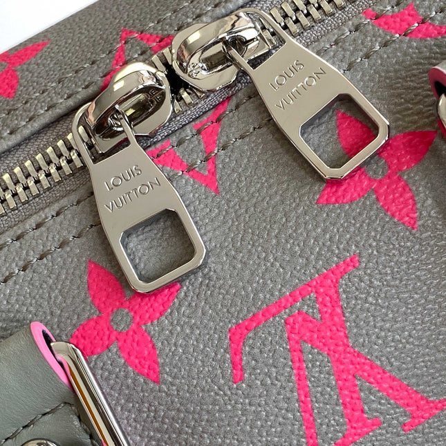 LV 26S KEEPALL 34 IN DARK GREY MONOGRAM CANVAS