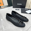 BALLET FLAT 10 MM IN BLACK RAFFIA