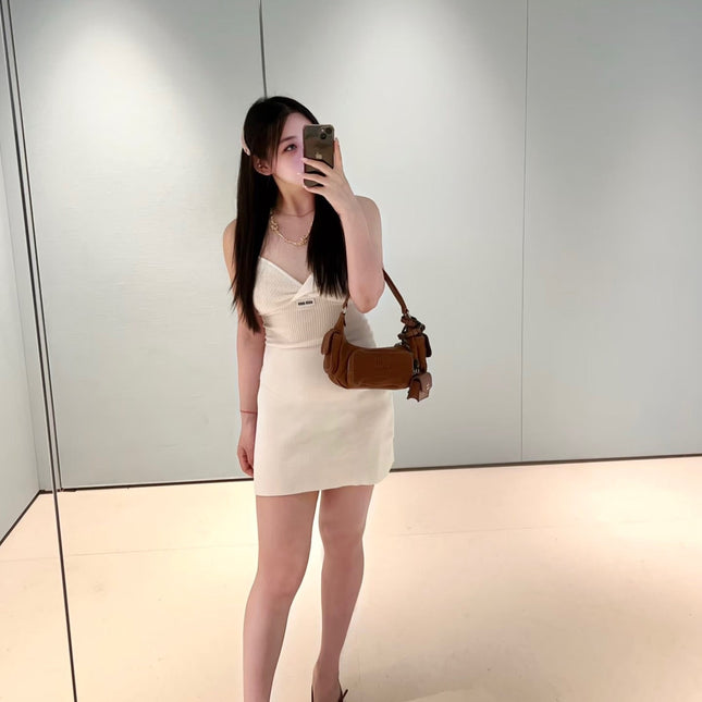 MIUMIU 26S KNIT SLIP DRESS 947