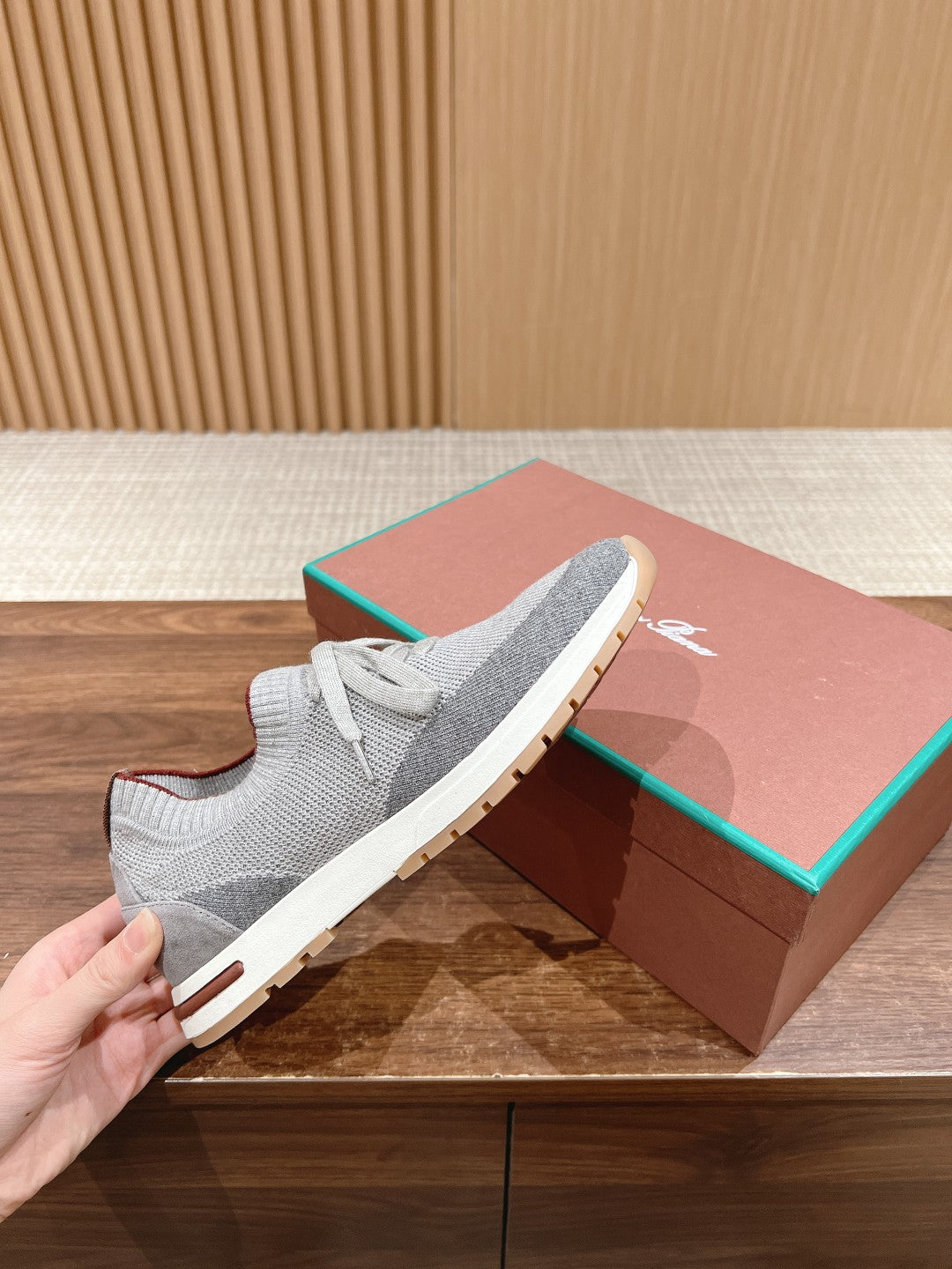 LP BASIC 360 FLEXY WALK SNEAKER LIGHT GRAY AND GRAY FABRICS