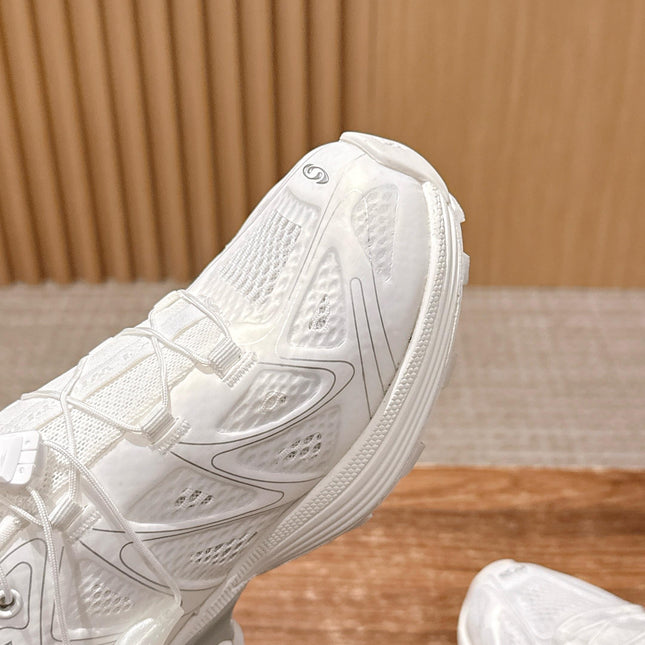 ALO 25S SALOMON XT WHISPER IN WHITE MESH FABRIC AND LAMBSKIN