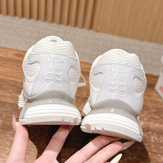 ALO 25S SALOMON XT WHISPER IN WHITE MESH FABRIC AND LAMBSKIN