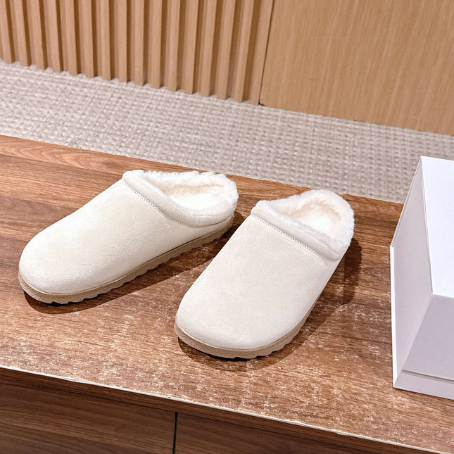 ALO 25S BIRKENSTOCK CLOGS IN CREAM WHITE SUEDE