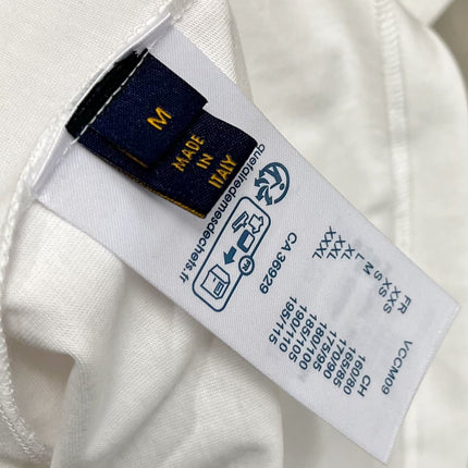 LV T-SHIRT IN WHITE COTTON LOGO PRINT 238865