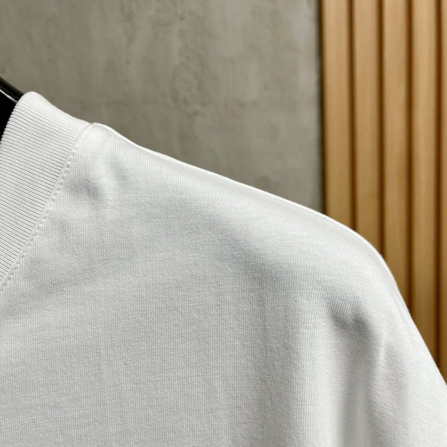 LV T-SHIRT IN WHITE COTTON LOGO PRINT 238865
