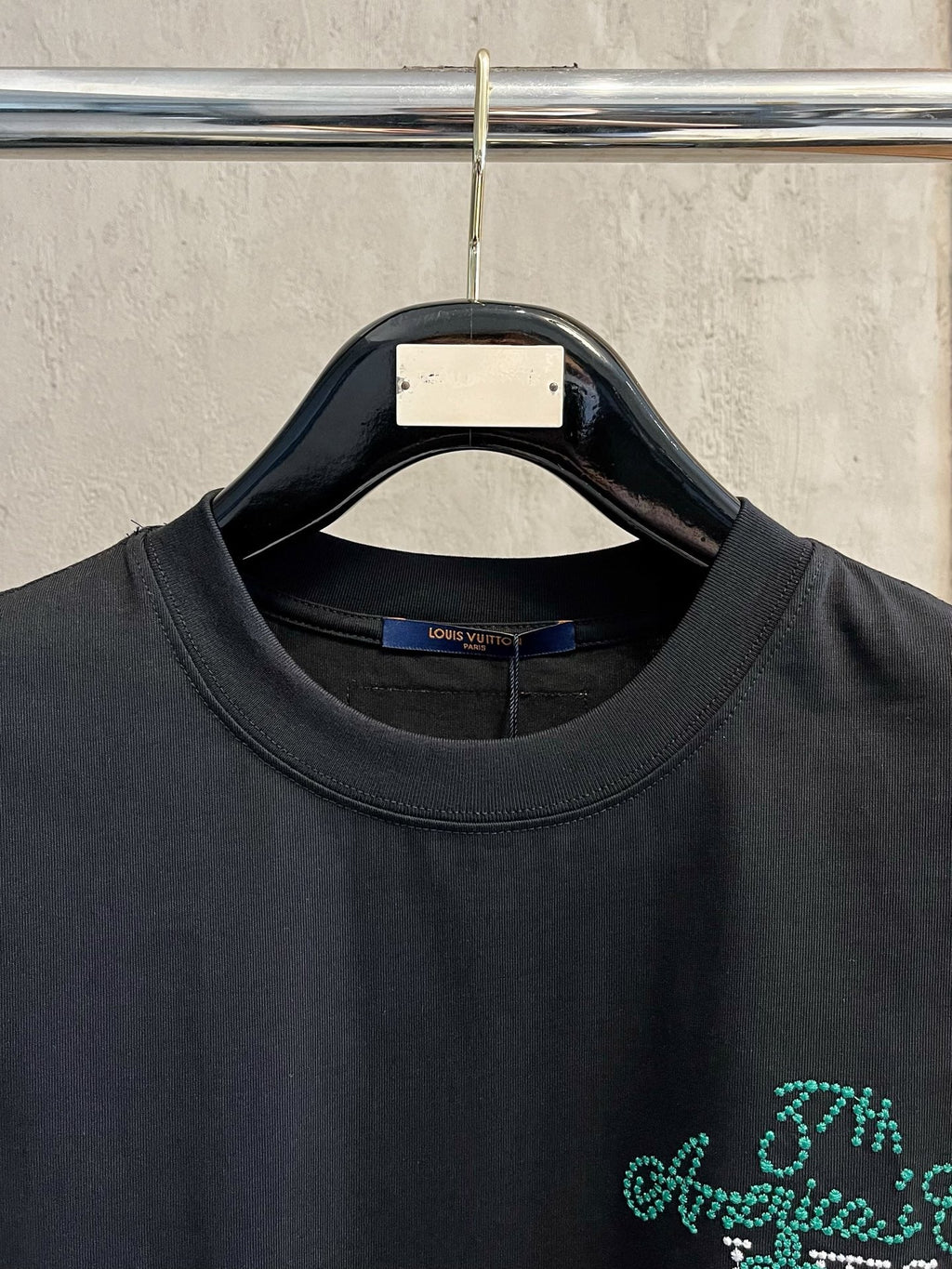LV T-SHIRT IN BLACK PURE COTTON 238778