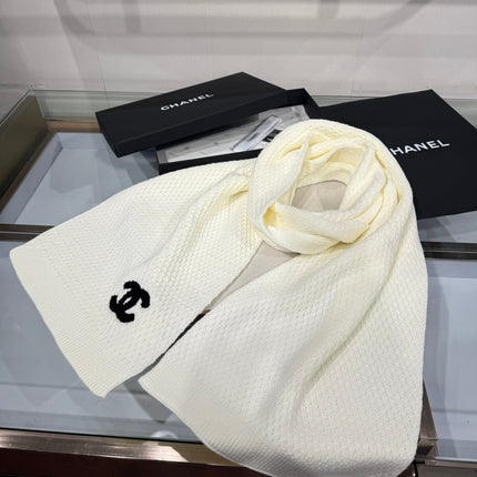 CHANEL 25S SCARF 175 CM IN  WOOL CASHMERE 943086