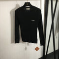 MIUMIU FITTED RIBBED KNIT TOP STYLE 287
