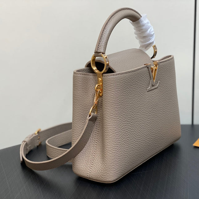 CAPUCINES BB 27 IN KHAKI BROWN TAURILLON