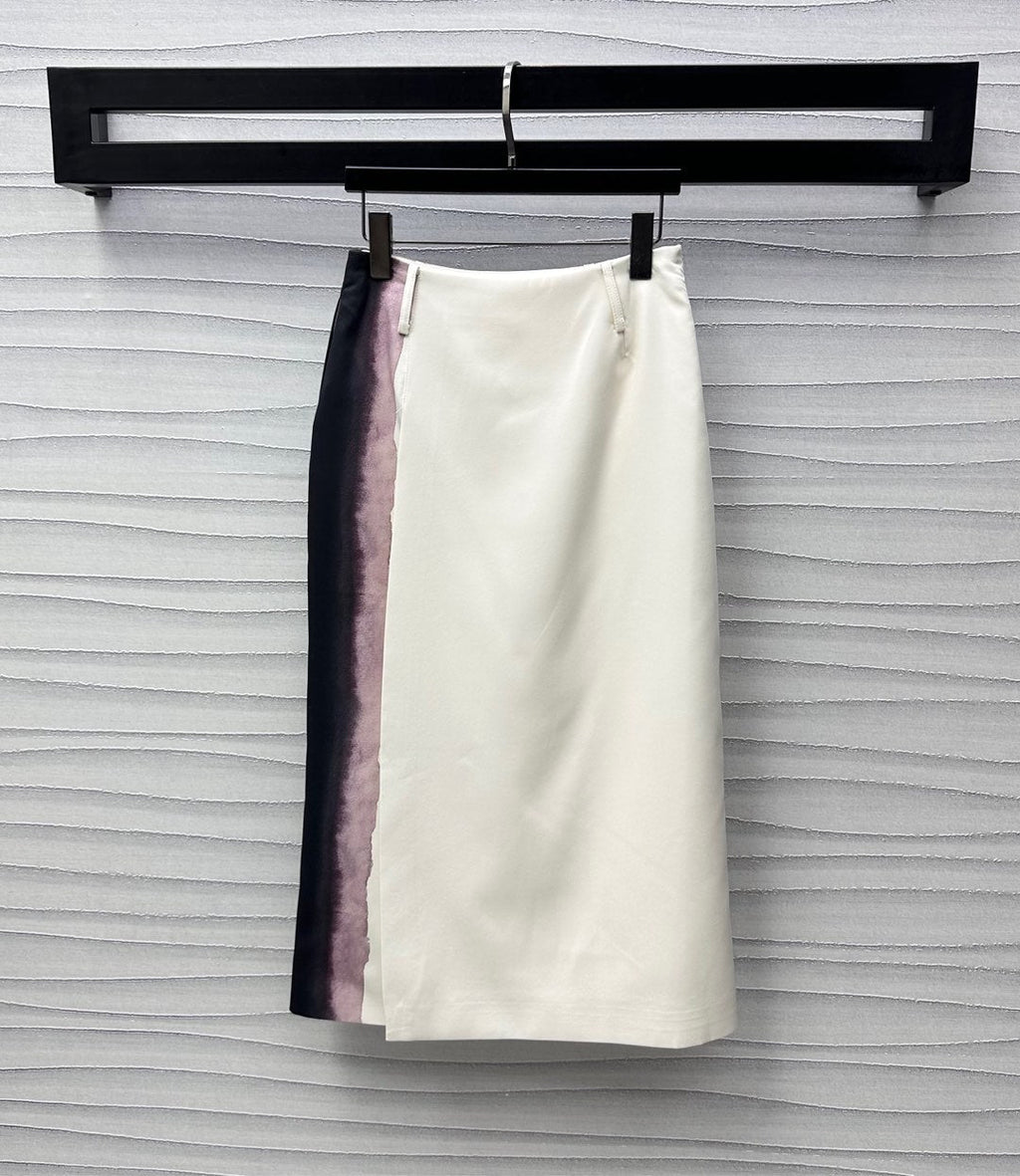 DIOR PRINTED STRAIGHT SKIRT 272228