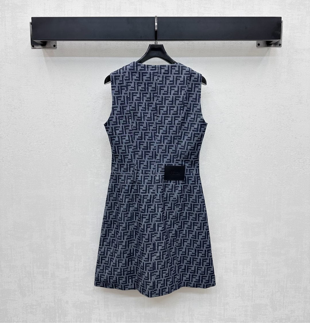 FEND 25S VEST DRESS DENIM JACQUARD 264599
