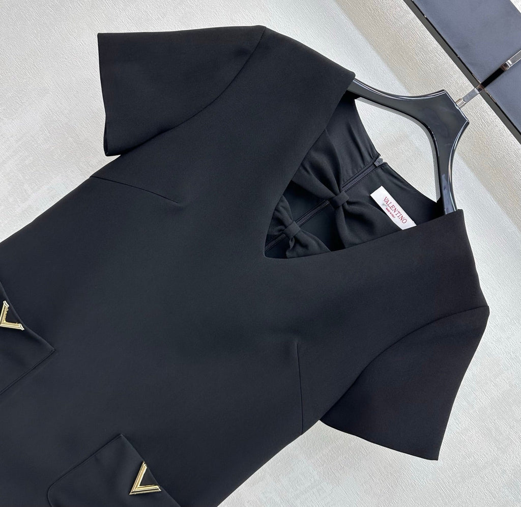 VALENTINO 26S V-NECK DRESS 155