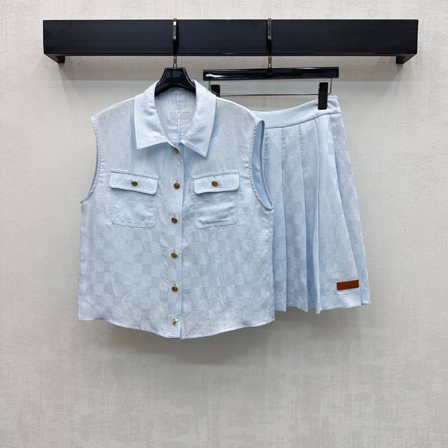 LV 26S TOP AND SKIRT SET STYLE 215