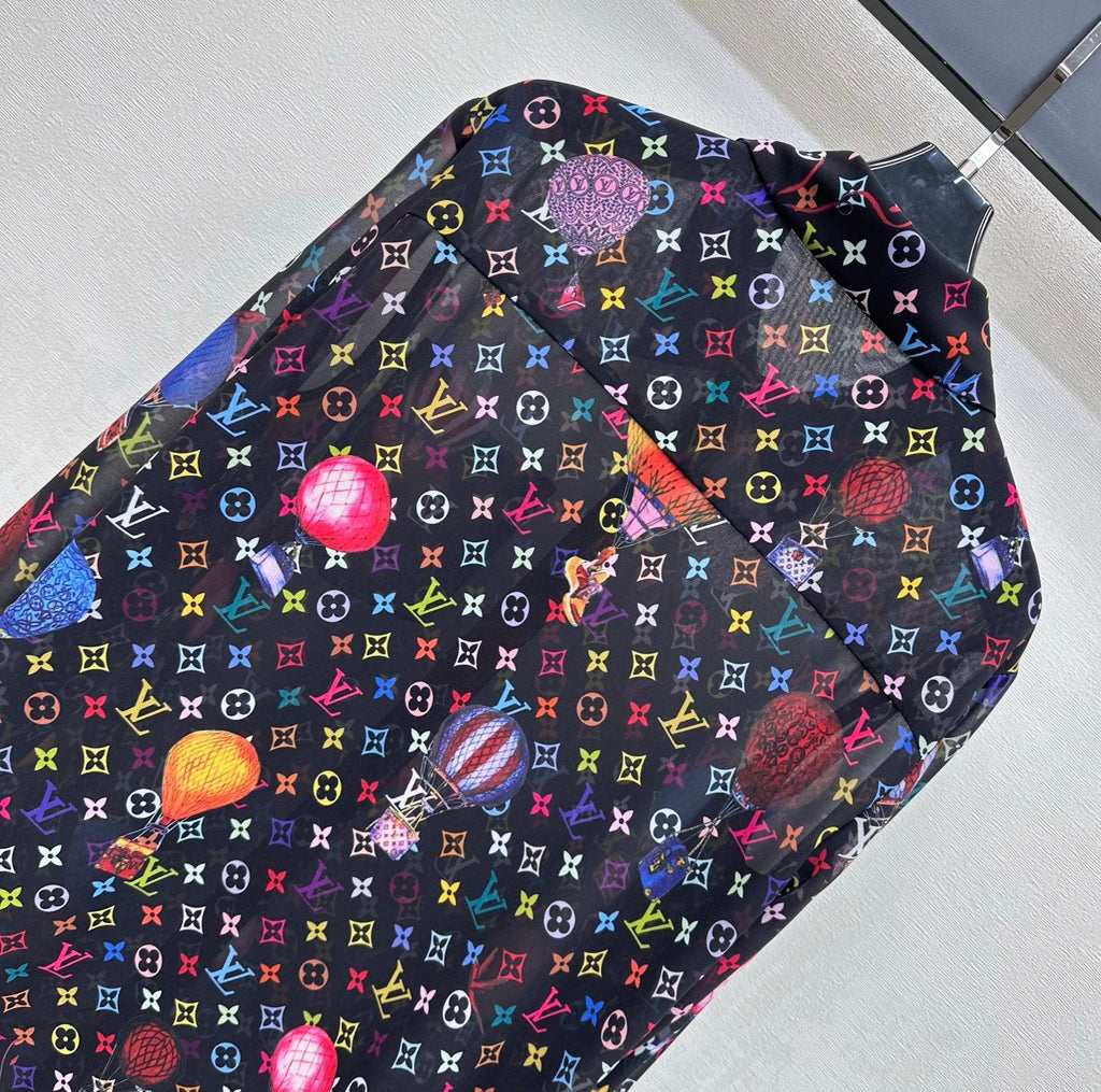 LV 26S PATTERNED LONG-SLEEVE SHIRT STYLE 182