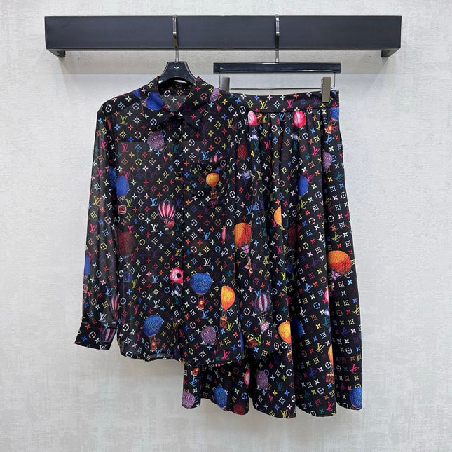 LV 26S PATTERNED LONG-SLEEVE SHIRT STYLE 182