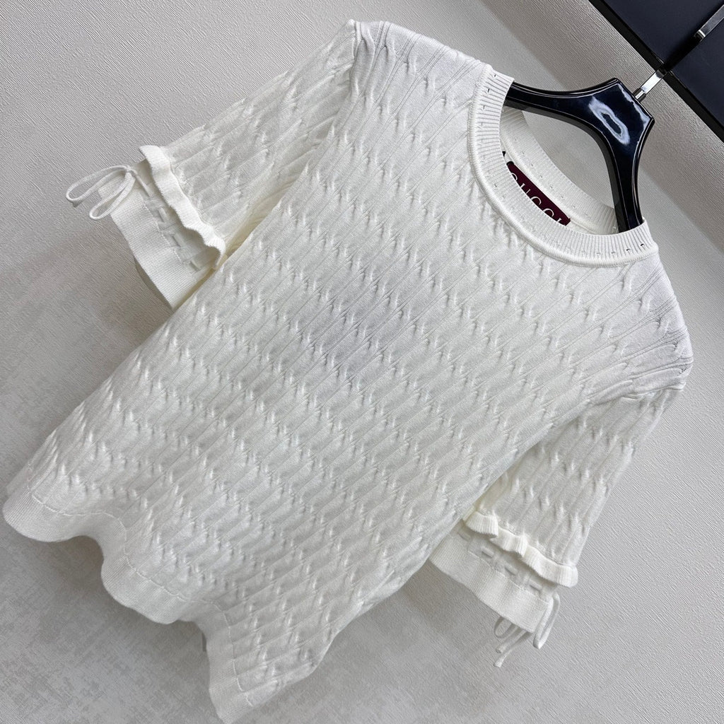 GUCCI 26S SHORT SLEEVE KNIT TOP 354
