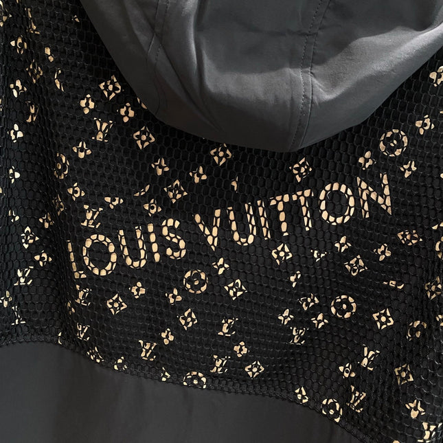 LV HOODED JACKET BLACK 238903