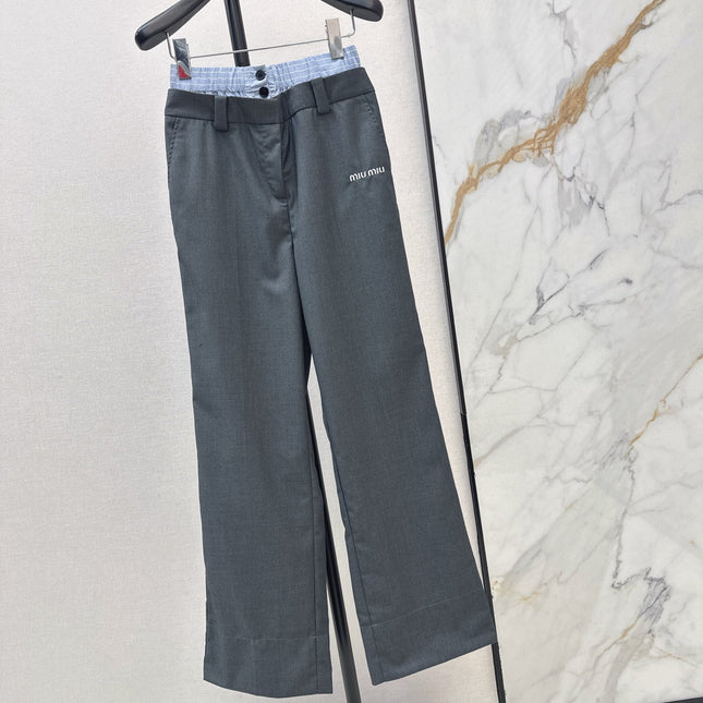 MIUMIU 26S STRAIGHT LEG PANTS 976