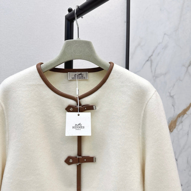 HERMES 25S REVERSIBLE SHORT CASHMERE COAT 130