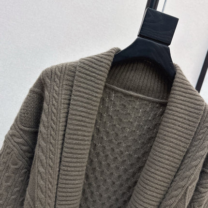 HERMES 25S LONG KNIT CARDIGAN 99430