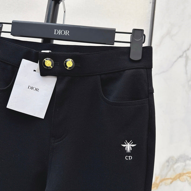 DIOR 25S EMBROIDERED BEE PANTS 532