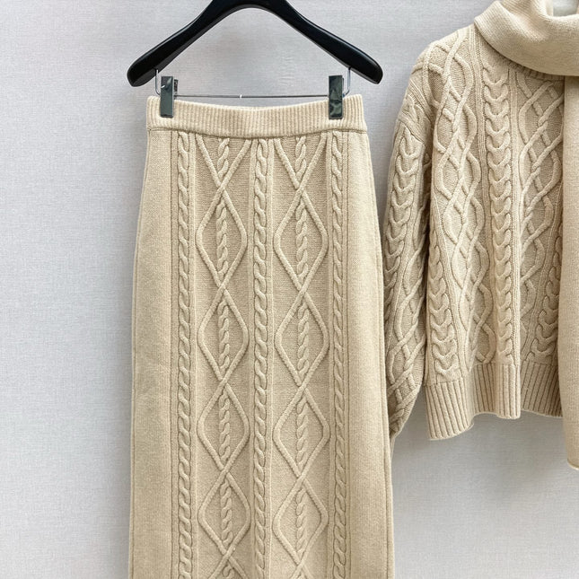MAX MARA 25S KNIT SKIRT SET 091