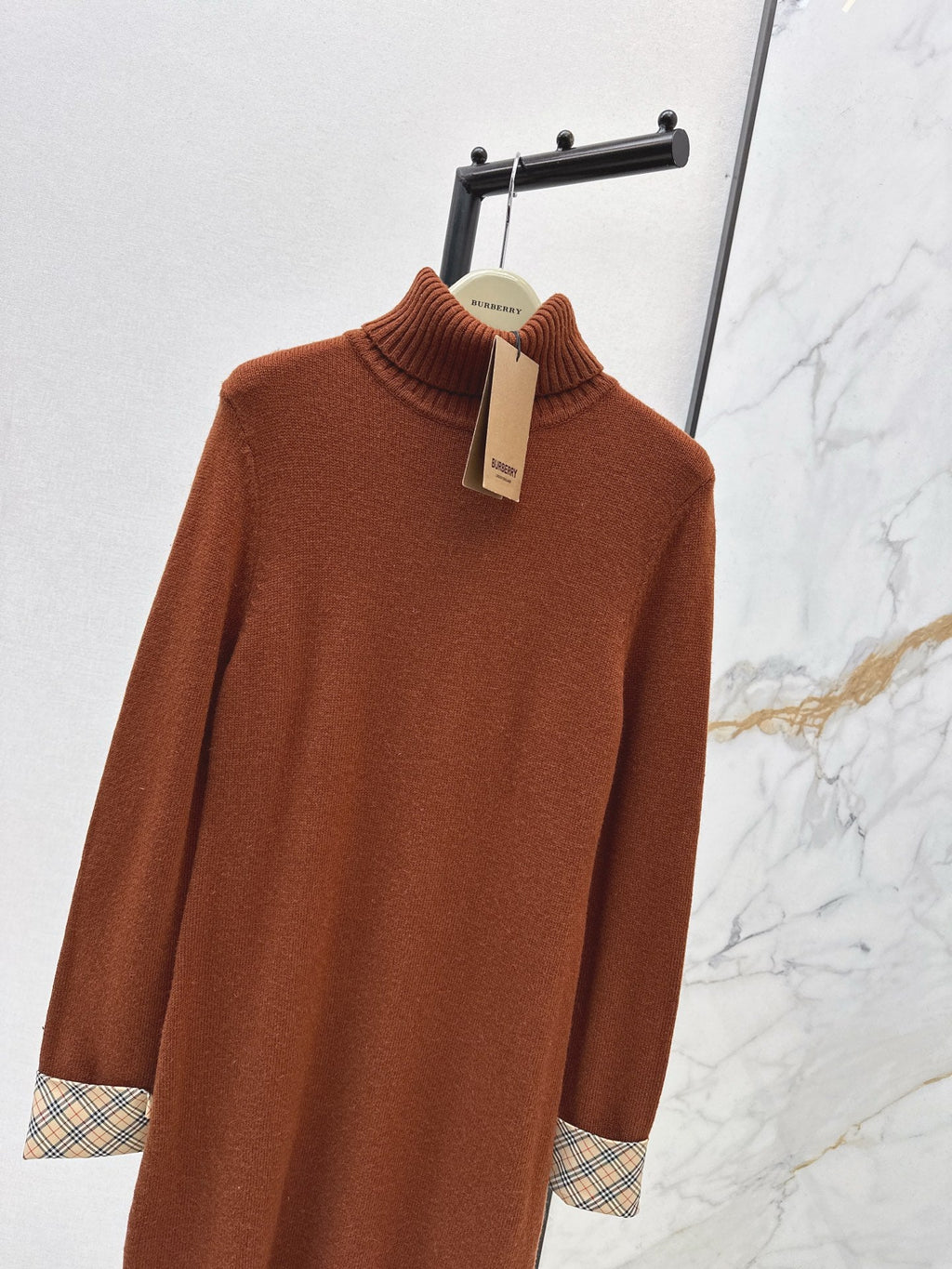 BURBERRY 26S TURTLENECK KNIT DRESS 420