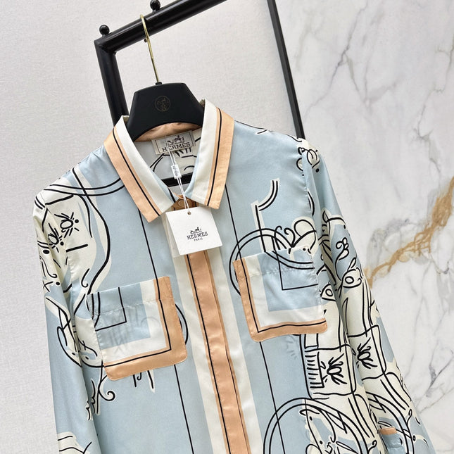 HERMES 25S SILK SHIRT 427