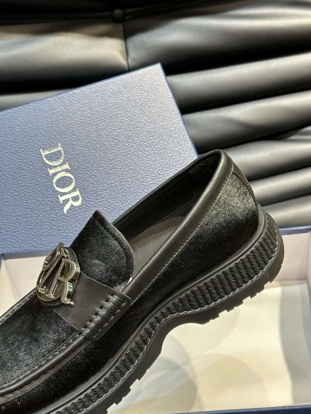 CD EXPLORER ICON LOAFER BLACK FUR