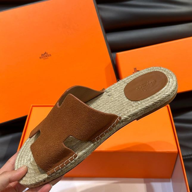 HM ANTIGUA ESPADRILLE SANDAL CLAY SUEDE