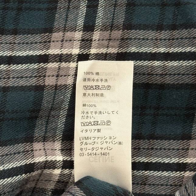 CELINE 26S LONG-SLEEVE CHECKED SHIRT STYLE 10