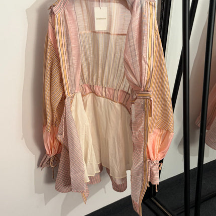 ZIMMERMANN 26S PUFF SLEEVE WAIST-CINCHED DRESS STYLE 57
