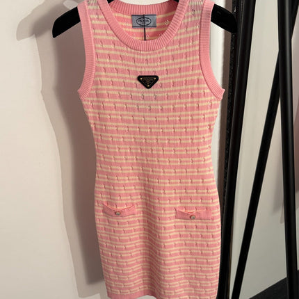 PRADA 26S SLEEVELESS KNIT DRESS STYLE 854
