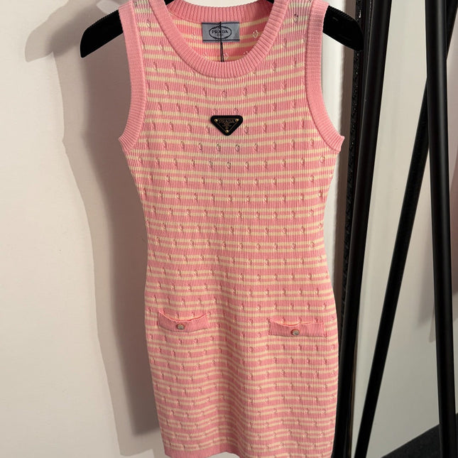 PRADA 26S SLEEVELESS KNIT DRESS STYLE 854
