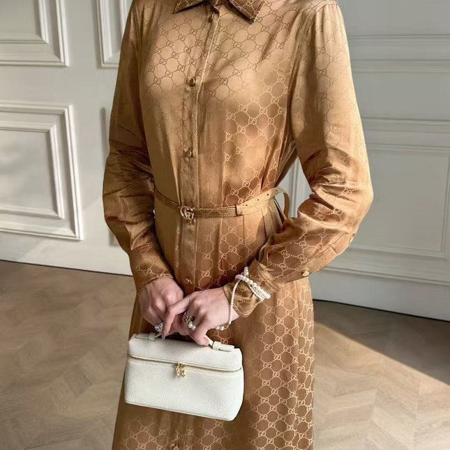 GUCCI 26S LONG SLEEVE SHIRT DRESS 302