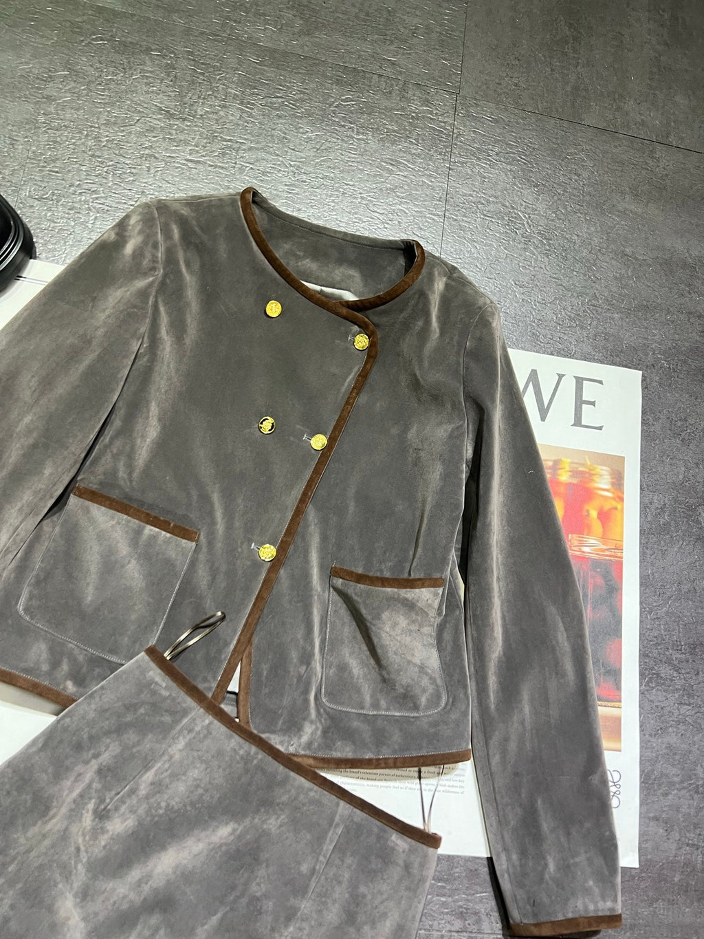 CELINE 26S JACKET AND SKIRT SET 156