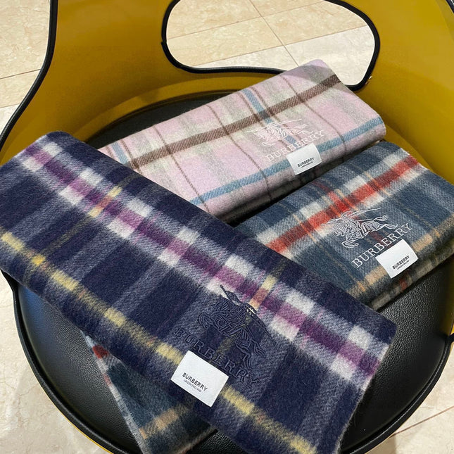 SCARF 200 CM IN COLORFUL CASHMERE 402195