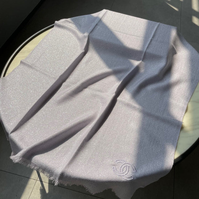 SCARF 210 CM IN PASTEL PURPLE CASHMERE  402209