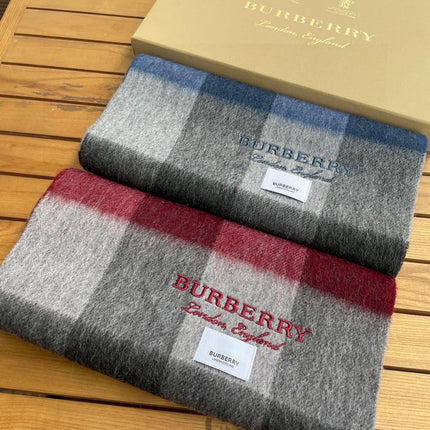 SCARF 180 CM IN GARNET RED MIX BLACK CASHMERE 410319