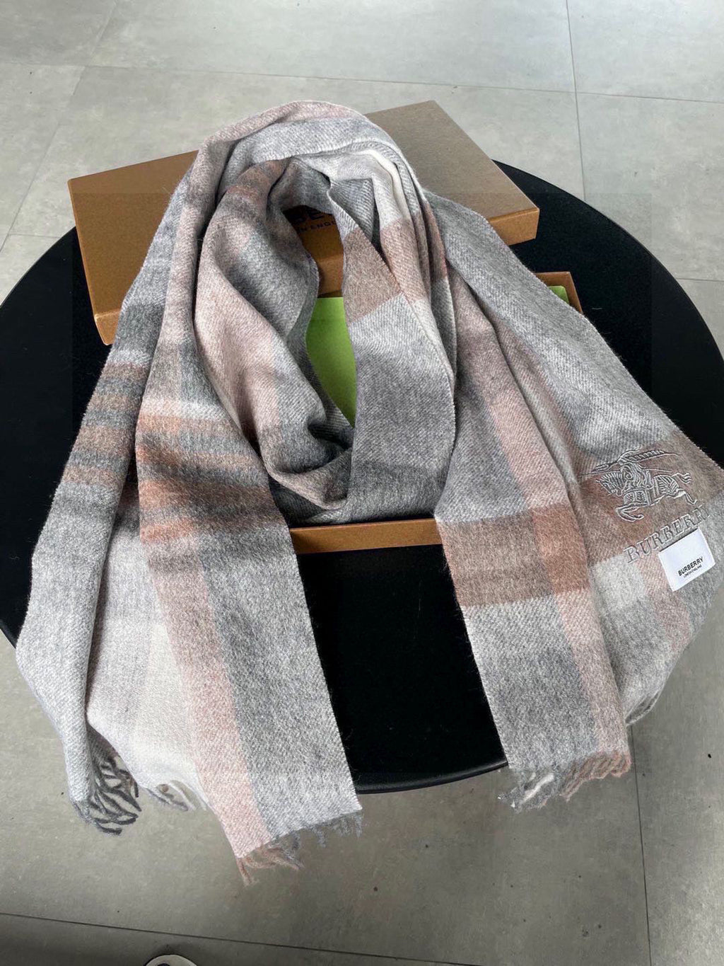 BURBERRY 25S SCARF 200 CM IN CASHMERE 938236