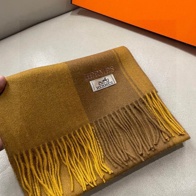 HERMES 25S SCARF 180 IN CASHMERE 989575