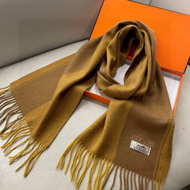 HERMES 25S SCARF 180 IN CASHMERE 989575