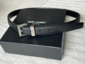 YSL 25S BELT 20 MM IN BLACK GRAINED CALFSKIN 543672