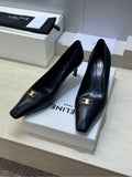CELINE 26S HIGH HEELS 65 MM IN BLACK CALFSKIN