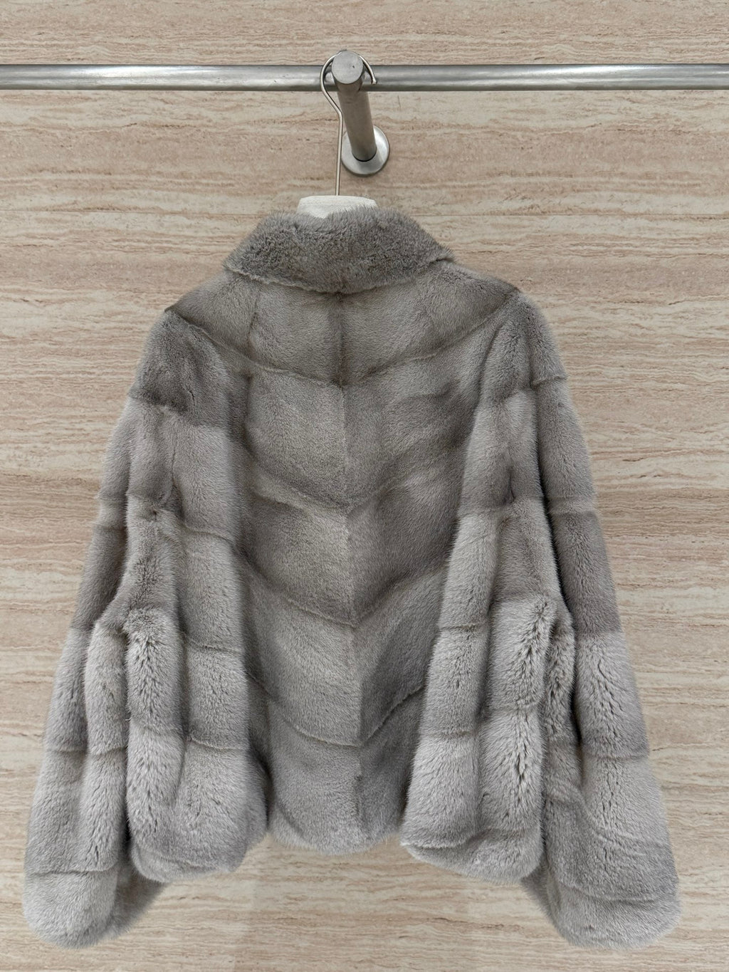 DIOR 25S STAND-COLLAR MINK FUR JACKET 777