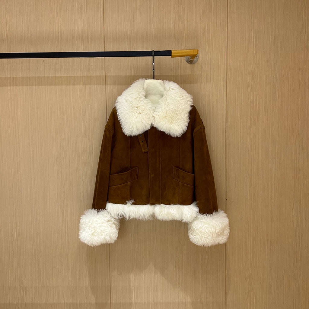 MIUMIU LEATHER DOWN JACKET STYLE 713
